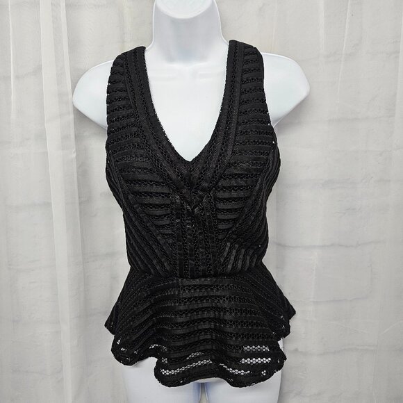 Vintage Guess Y2K Tank Crochet Stripes Goth Whimsigoth Fairy Grunge XS - Picture 1 of 11
